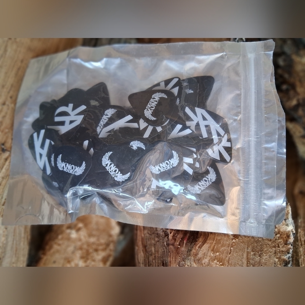 Black and White Guitar Picks